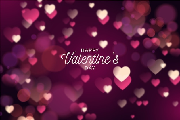 Blurred valentines day background