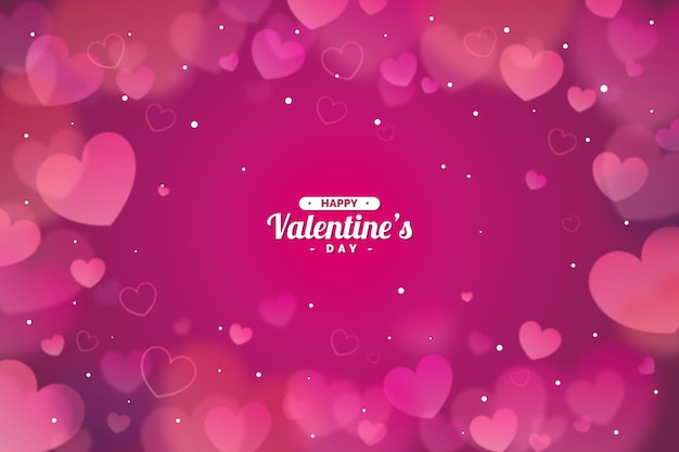 Blurred valentines day background