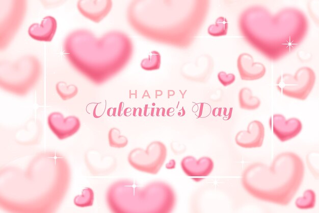 Blurred valentines day background