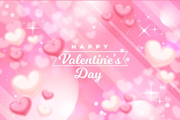 Blurred valentines day background