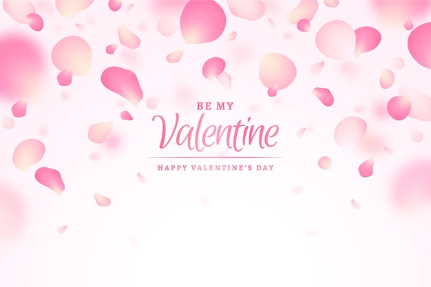 Blurred valentines day background