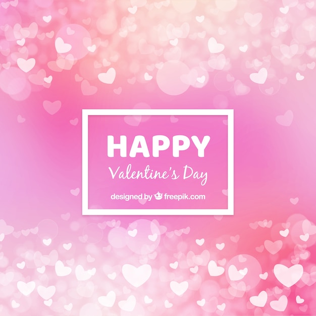 Free vector blurred valetine's day background