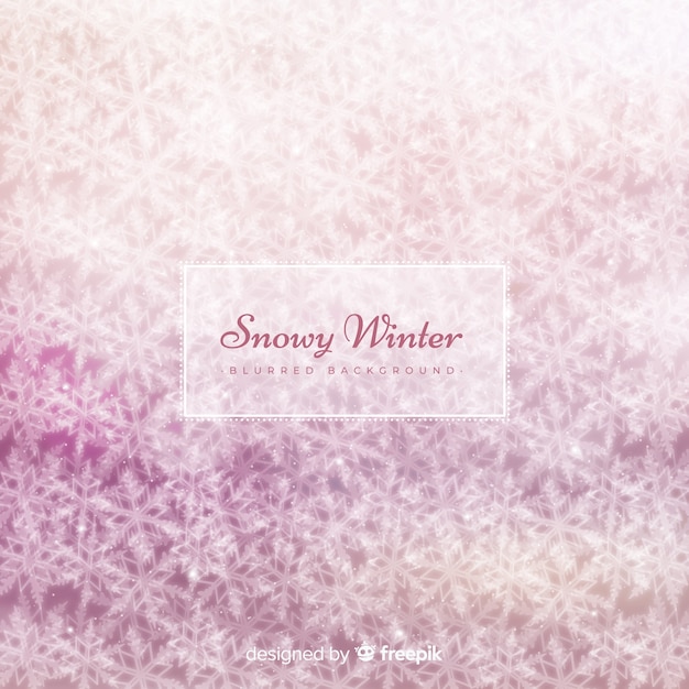 Blurred winter background