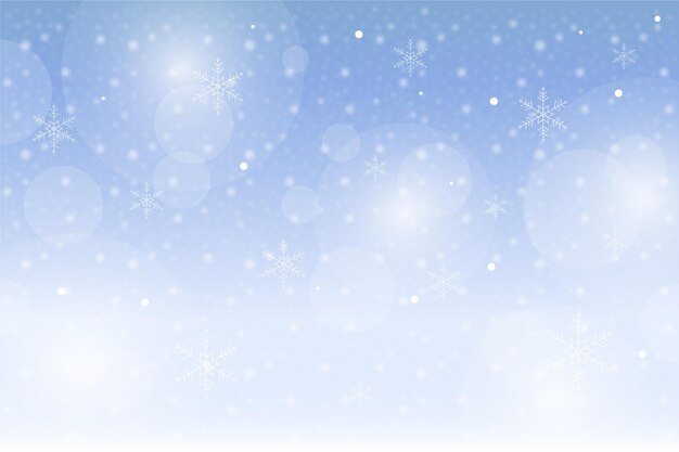 Blurred winter background