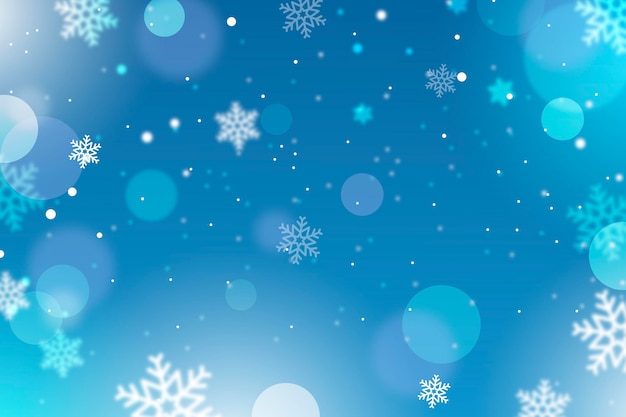 Blurred winter background