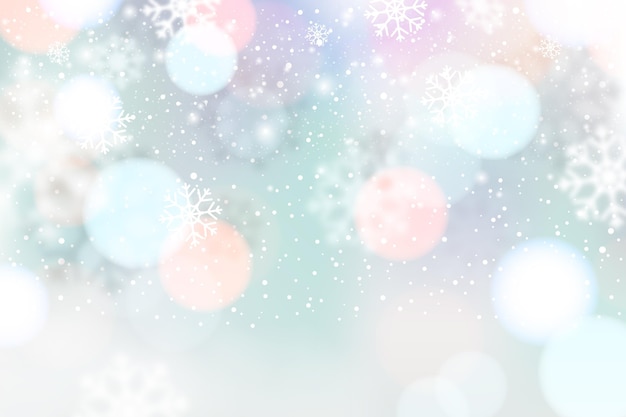 Free vector blurred winter background