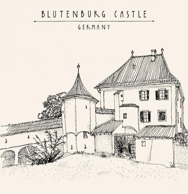 Blutenburg 성 배경 디자인
