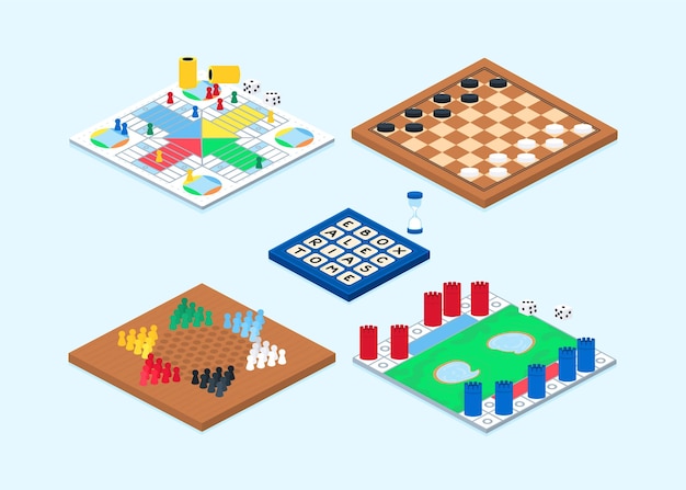 Free vector board game collection