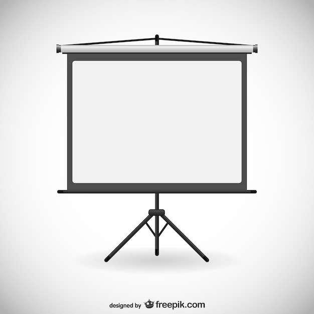 Board for presentations vector