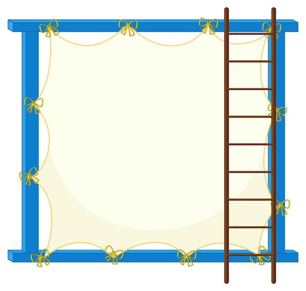 Board template with blue frame