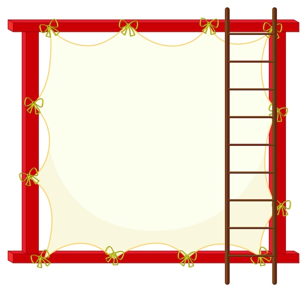 無料ベクター 赤枠のボードテンプレート