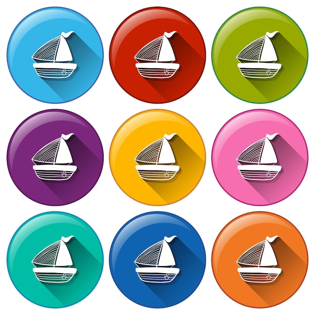 Free vector boat icons