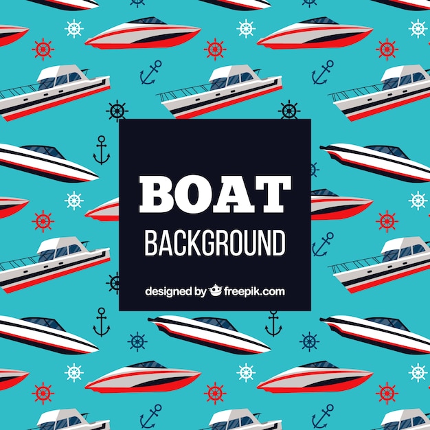 Boat pattern background