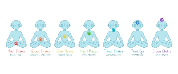 Body chakras concept