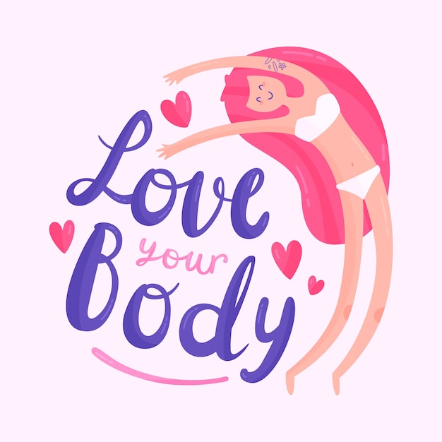 Body optimistic lettering