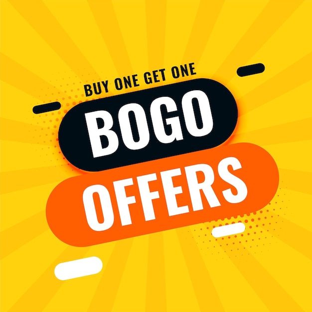 Баннер Bogo Buy one get one sale