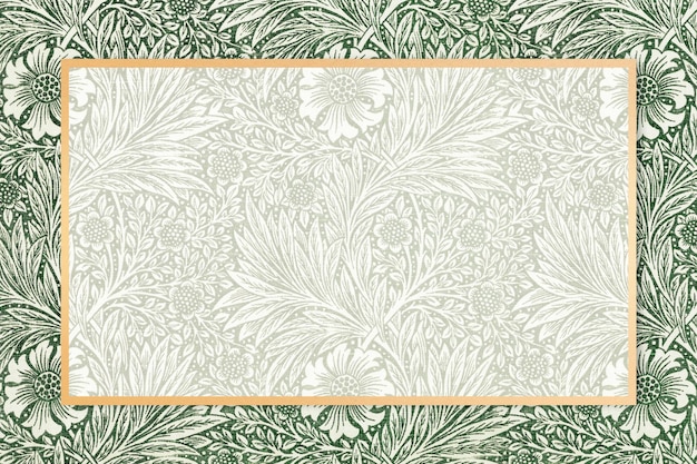 Bohemian fabric frame william morris pattern