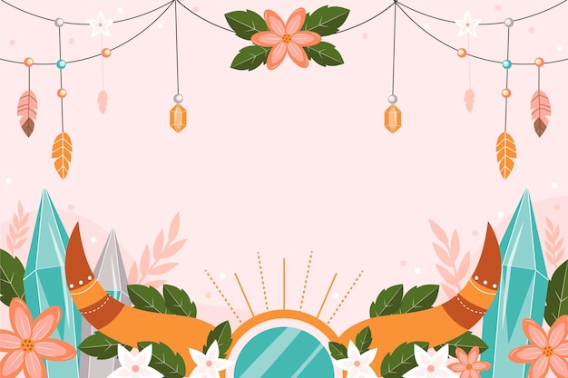 Free vector boho background