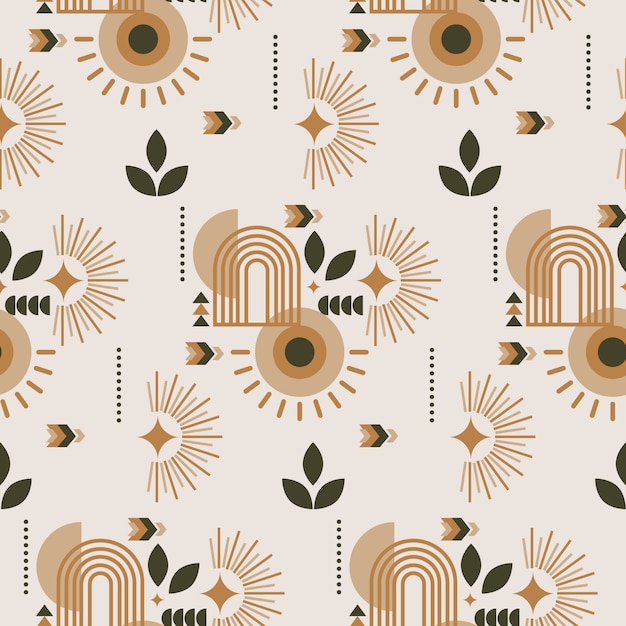 Boho geometric pattern design