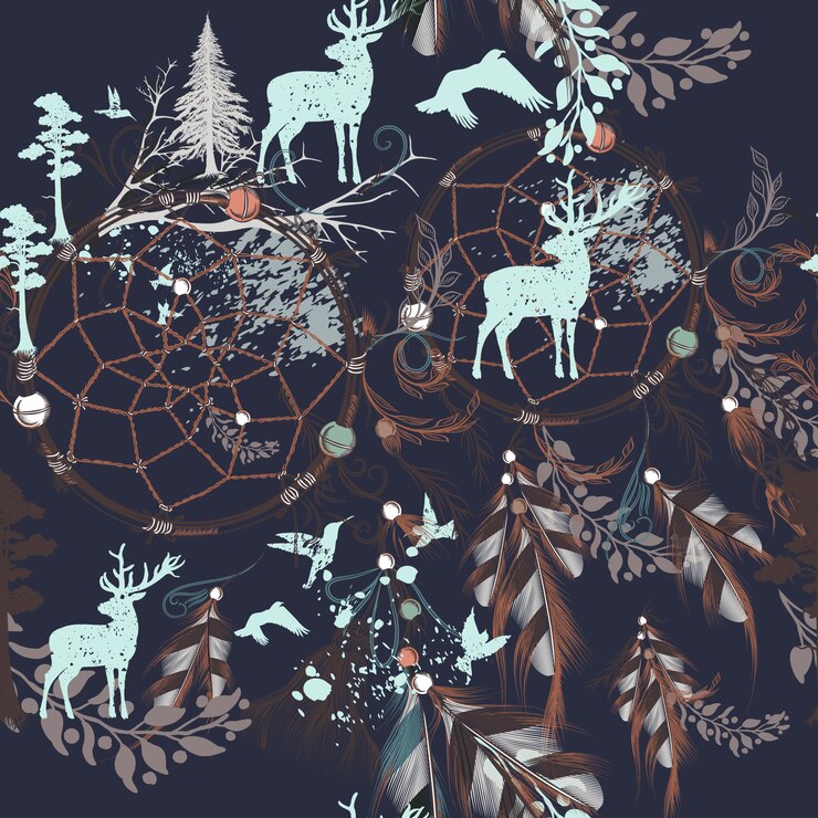 Free Vector boho pattern design