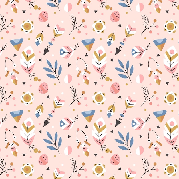 Free vector boho pattern design