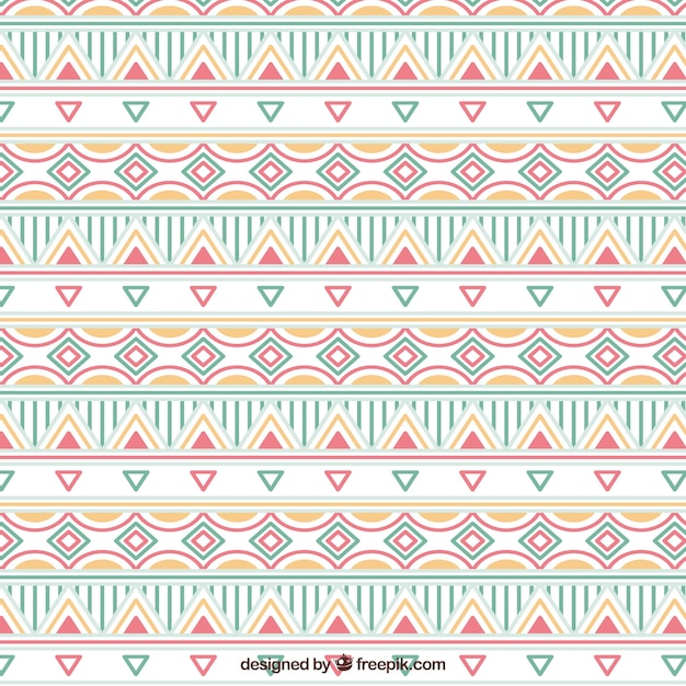 Boho pattern with hippie style