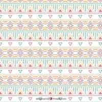 Free vector boho pattern with hippie style