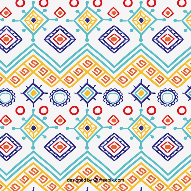Boho pattern with hippie style
