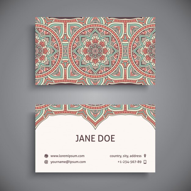 Download Free Boho Style Business Cards Collection Free Vector Use our free logo maker to create a logo and build your brand. Put your logo on business cards, promotional products, or your website for brand visibility.