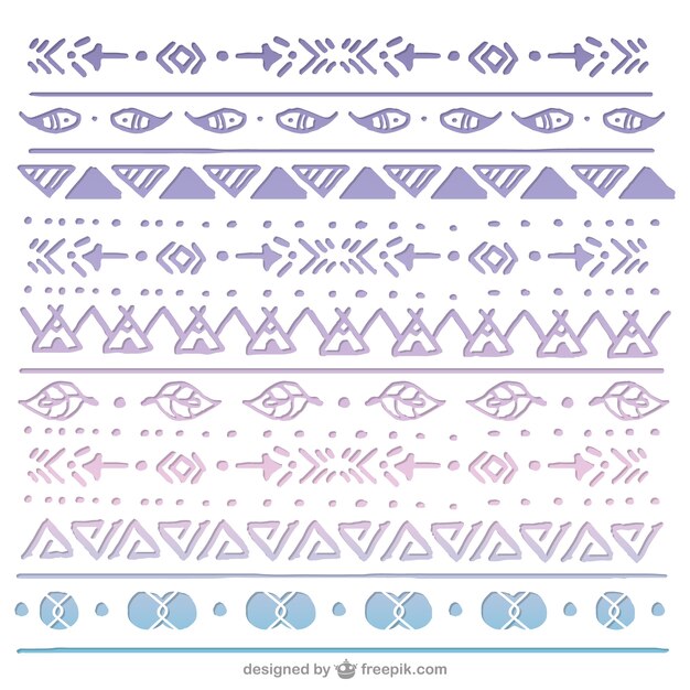 Boho style pattern design