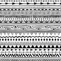 Free vector boho style pattern