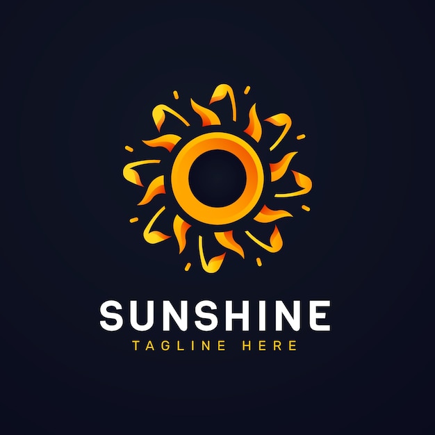 Boho sun logo design