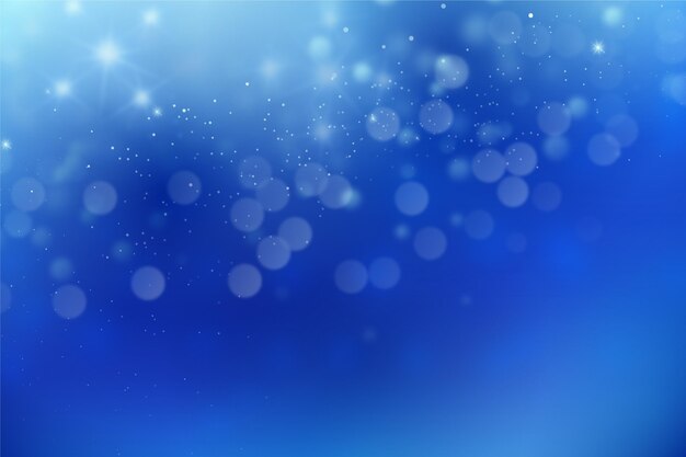 Bokeh abstract blue background