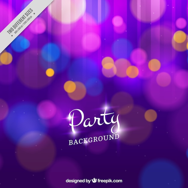 Free vector bokeh background out of focus in purple tones