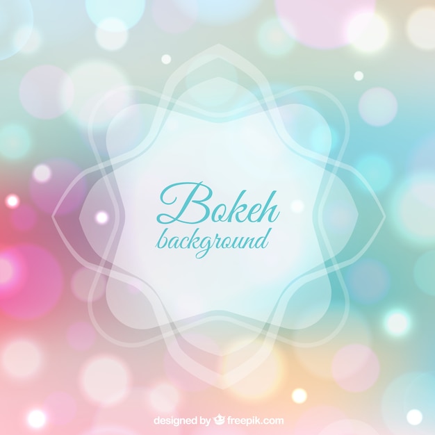 Free vector bokeh background in pastel colors