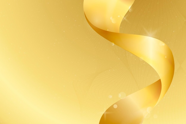 Bokeh background with luxury gold ribbon border