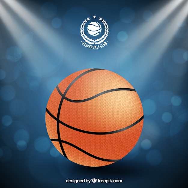 Bokeh basketball background