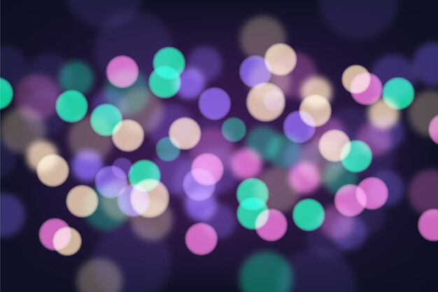 Bokeh blurred particles background