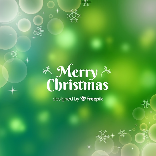 Free vector bokeh christmas background