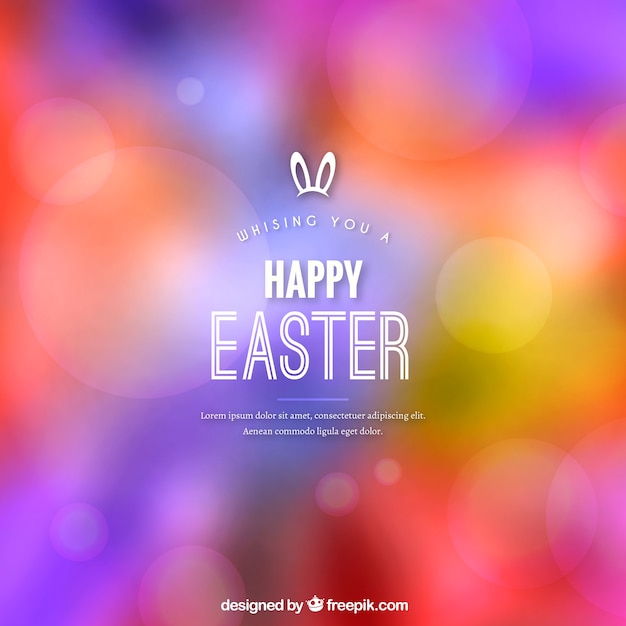 Bokeh easter background