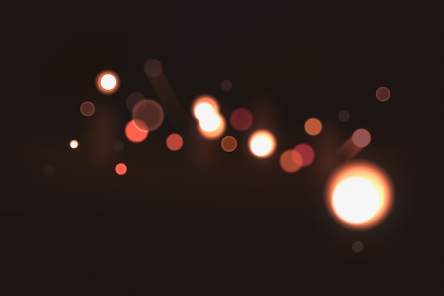 Free Vector | Bokeh effect on dark background