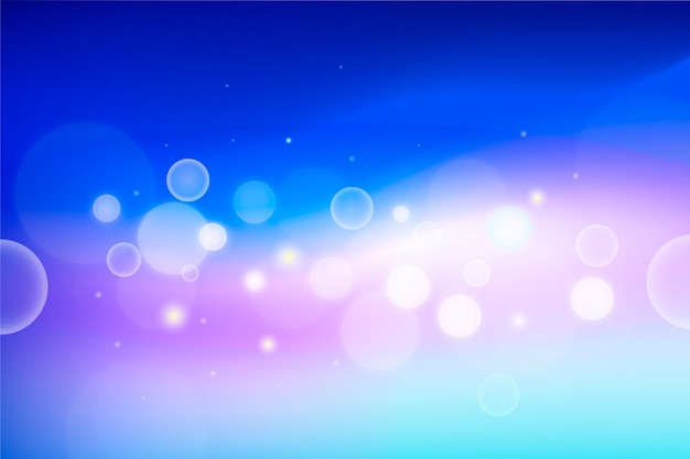 Free vector bokeh effect gradient background