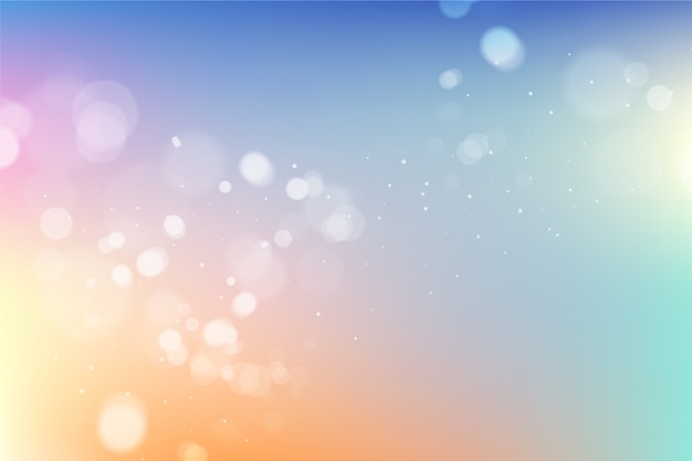 Free vector bokeh effect gradient background