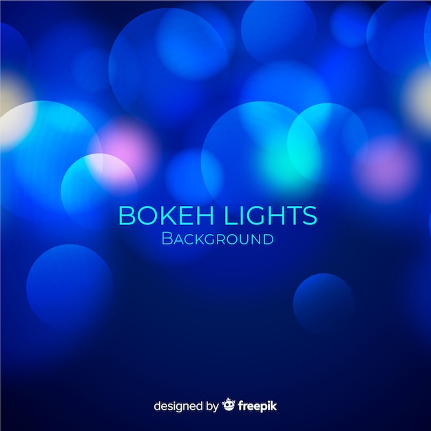 무료 벡터 bokeh 조명 배경