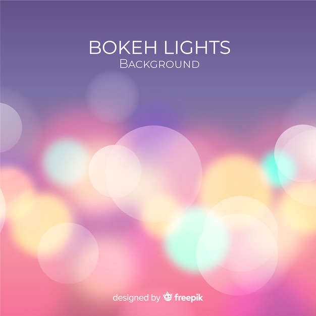 무료 벡터 bokeh 조명 배경