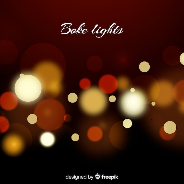 무료 벡터 bokeh 조명 배경