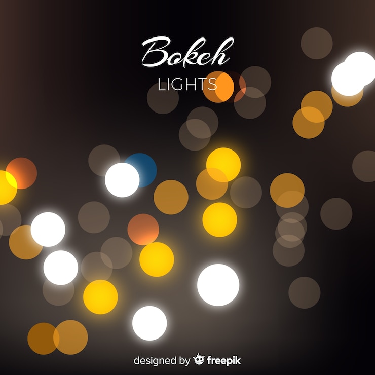 無料Vector bokehライトの背景