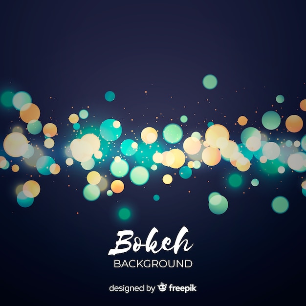 무료 벡터 bokeh 조명 배경