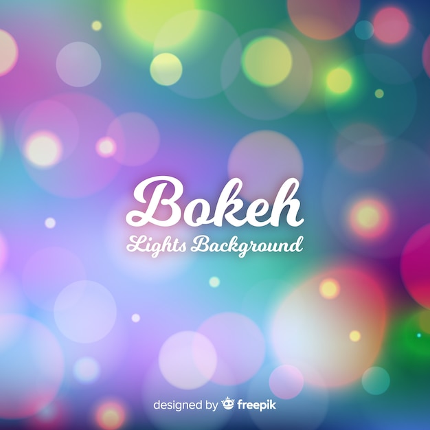 무료 벡터 bokeh 조명 배경