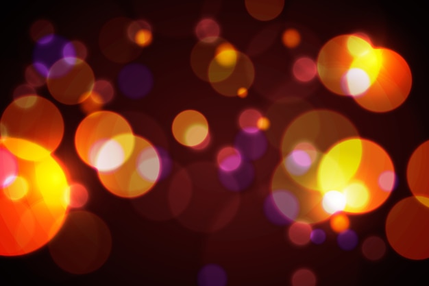 Bokeh lights on dark background